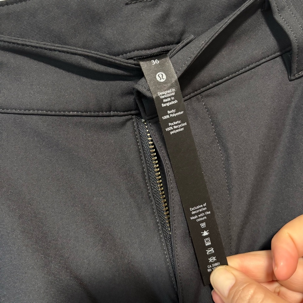 Lululemon Men's ABC Pant Classic 32" in Obsidian Dark Gray Size 36 - Picture 12 of 12
